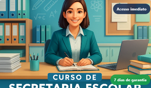 Capa do curso Secretaria escolar